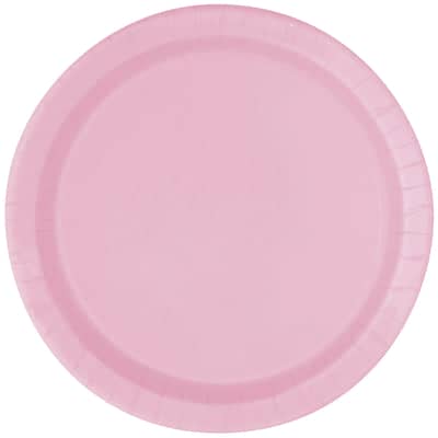 Baby Pink Paper Plates 23cm (8 Pack)