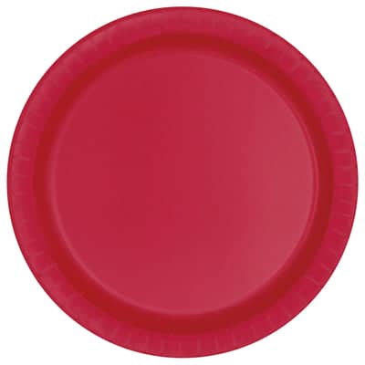 Red Paper Plates 23cm (8 Pack)