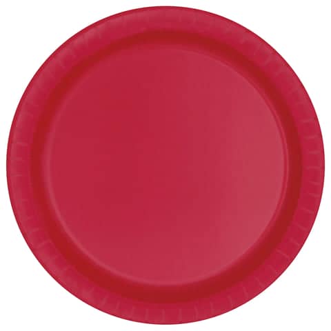 Red Paper Plates 23cm (8 Pack)