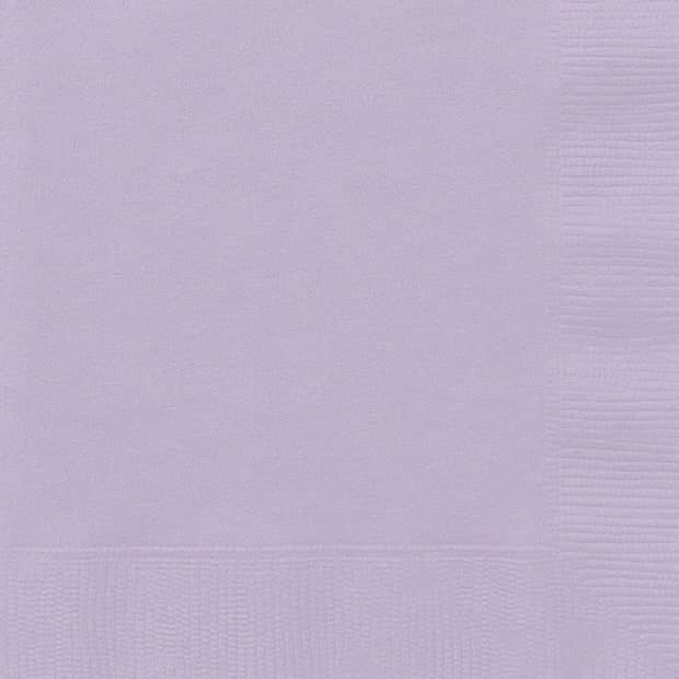 Lavender Square Paper Napkins 33cm (20 Pack)