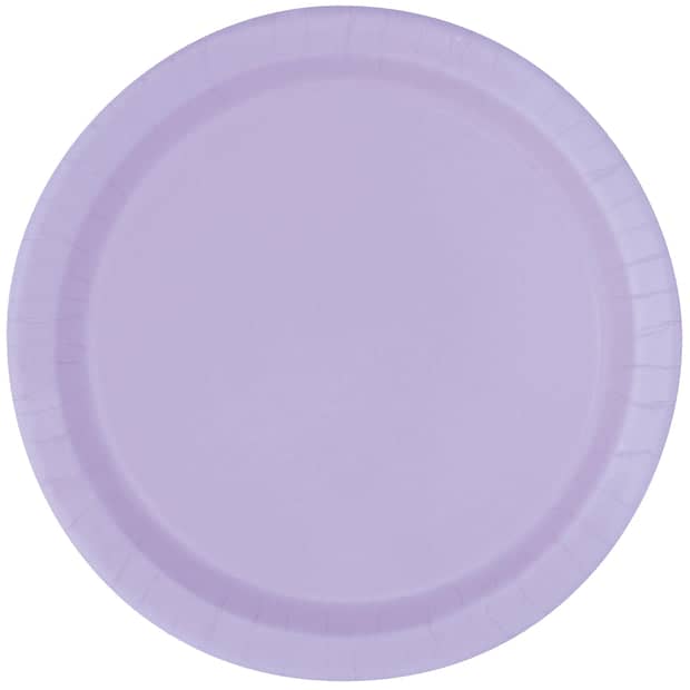 Lavender Paper Plates 23cm (8 Pack)