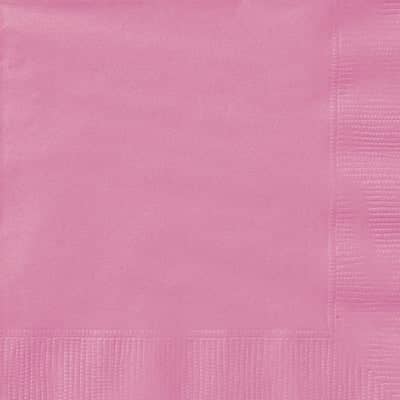 Hot Pink Square Paper Napkins 33cm (20 Pack)