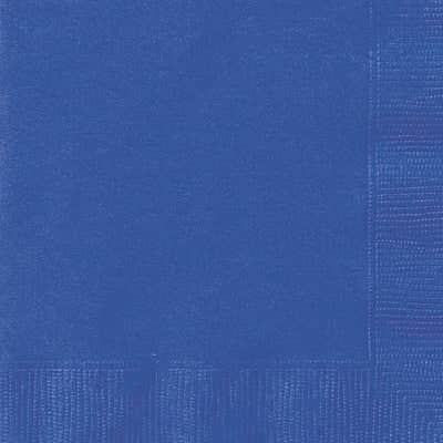 Royal Blue Square Paper Napkins 33cm (20 Pack)