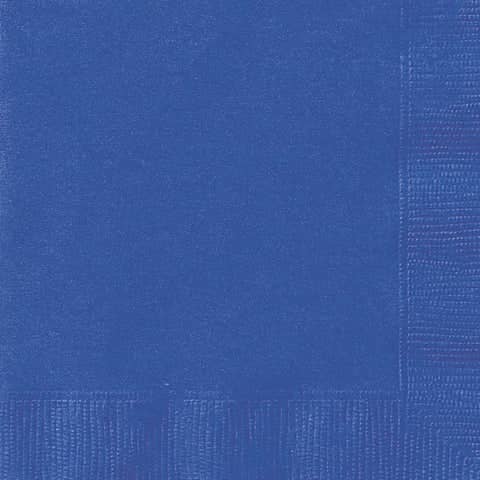 Royal Blue Square Paper Napkins 33cm (20 Pack)