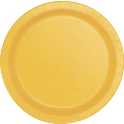 Yellow Paper Plates 23cm (8 Pack)