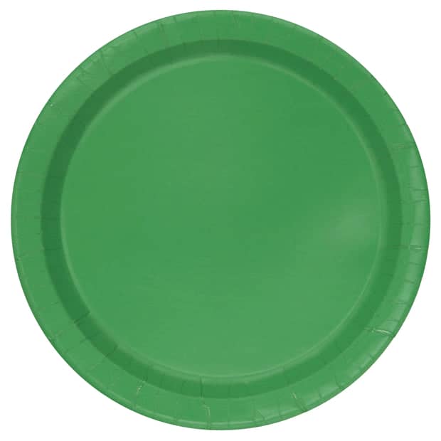 Emerald Green Paper Plates 23cm (8 Pack)