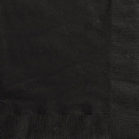 Black Square Paper Napkins 33cm (20 Pack)