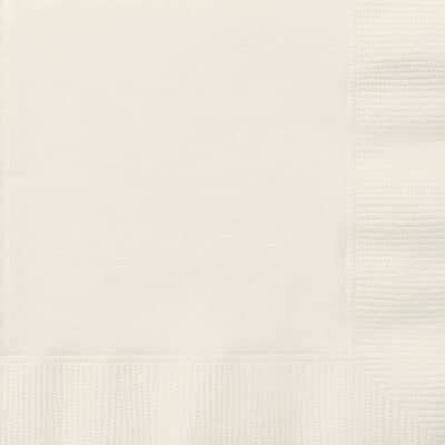 Ivory Square Paper Napkins 33cm (20 Pack)