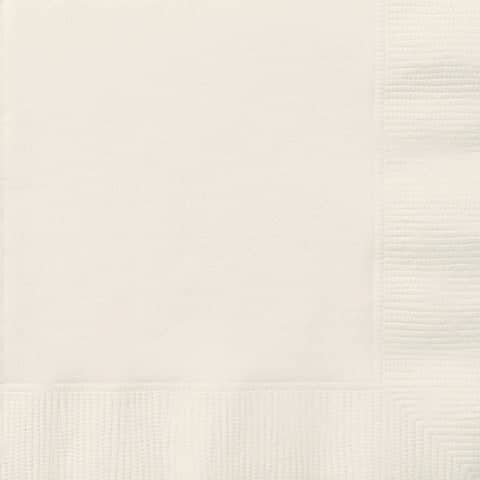 Ivory Square Paper Napkins 33cm (20 Pack)