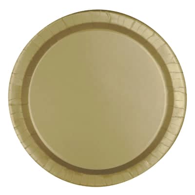 Gold Paper Plates 23cm (8 Pack)