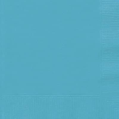 Teal Square Paper Napkins 33cm (20 Pack)