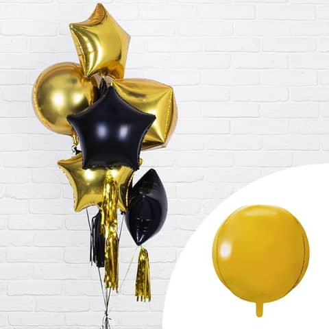 Gold Foil Balloon Ball 16"