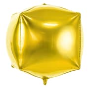 Gold Foil Balloon Square Cubic 14"