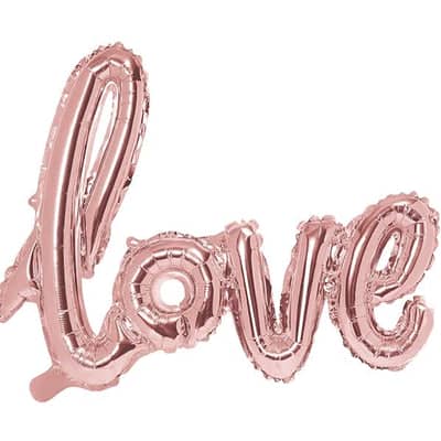 Love Rose Gold Foil Balloon