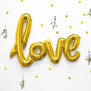 Love Gold Foil Balloon