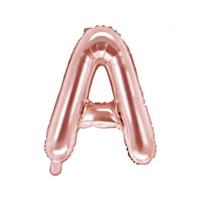 Rose Gold Foil Letter A Balloon 14"