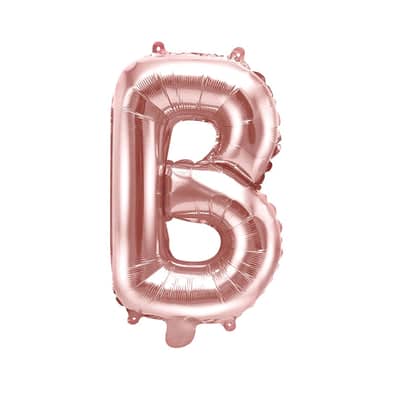 Rose Gold Foil Letter B Balloon 14"