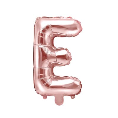 Rose Gold Foil Letter E Balloon 14"