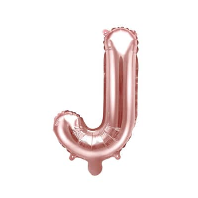 Rose Gold Foil Letter J Balloon 14"