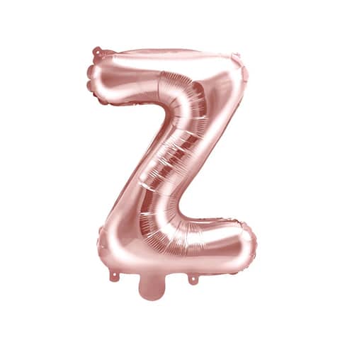 Rose Gold Foil Letter Z Balloon 14"