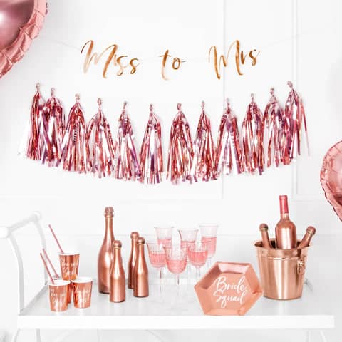 Rose Gold Miss to Mrs Banner 30"