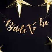 Gold Bride To Be Banner