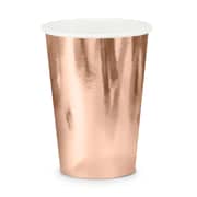 Rose Gold Paper Cups 220ml (6 Pack)