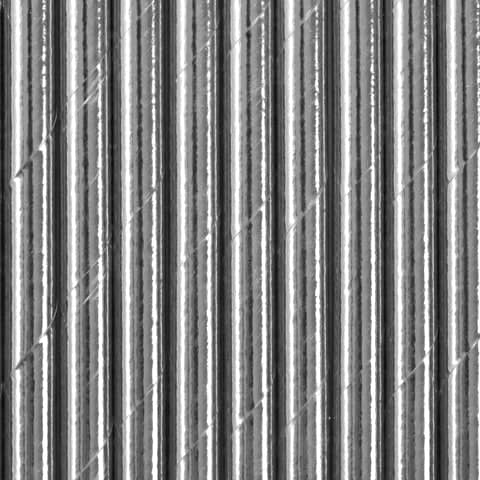 Metallic Silver Paper Straws (10 Pack)