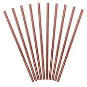 Rose Gold Paper Straws (10 Pack)