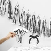 Silver Tassel Garland (1.5m)