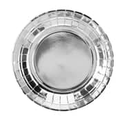 Metallic Silver Paper Plates 18cm (6 Pack)