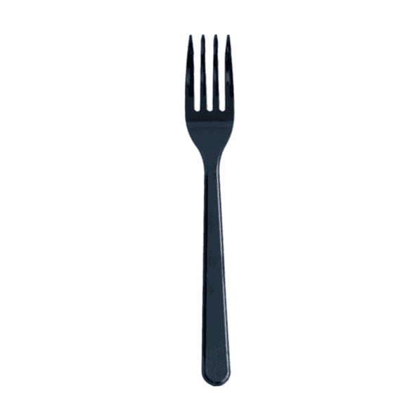 Black Plastic Forks Heavy Duty (100 Pack)