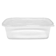 Plastic Microwaveable Containers & Lids (Pack of 25) - 3 Sizes Available