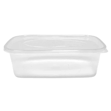 Plastic Microwaveable Containers & Lids (Pack of 25) - 3 Sizes Available