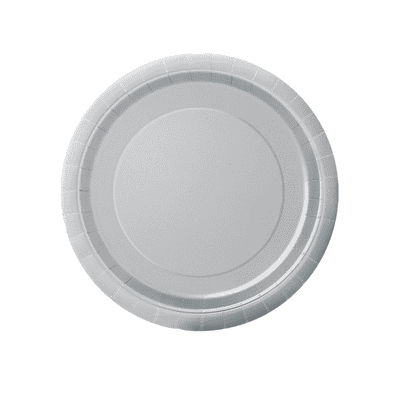 Silver Paper Plates 18cm (8 Pack)