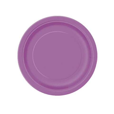 Purple Paper Plates 18cm (8 Pack)