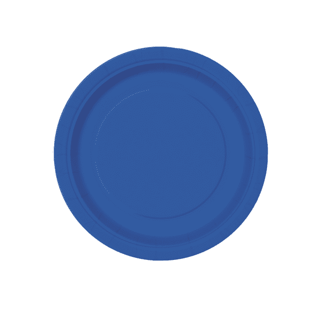 Royal Blue Paper Plates 18cm (8 Pack)