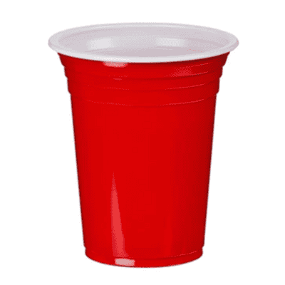 Red Plastic Party Cups 355ml (50 Pack)