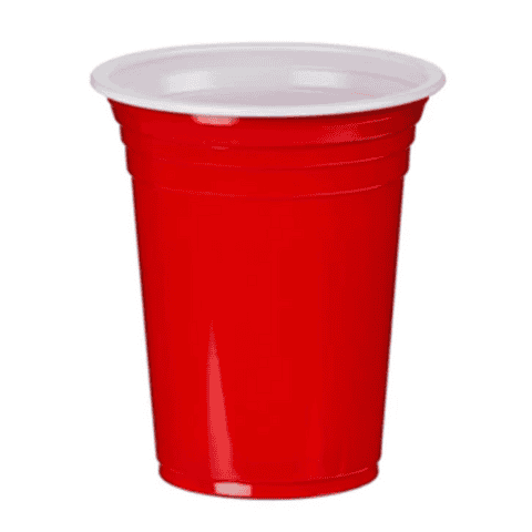 Red Plastic Party Cups 355ml (50 Pack)