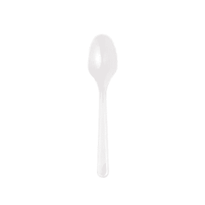 Clear Plastic Teaspoons Heavy Duty (50 Pack)