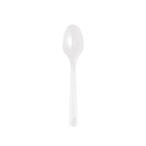 Clear Plastic Teaspoons Heavy Duty (50 Pack)