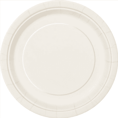 Ivory Paper Plates 23cm (8 Pack)