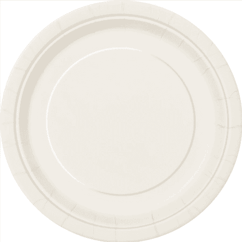 Ivory Paper Plates 23cm (8 Pack)