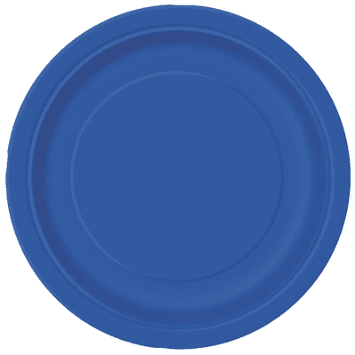 Royal Blue Paper Plates 23cm (8 Pack)