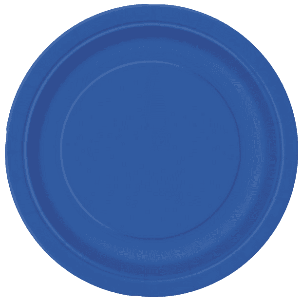 Royal Blue Paper Plates 23cm (8 Pack)