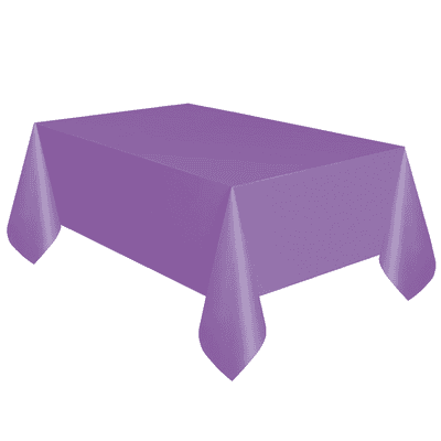 Purple Plastic Table Cover 1.37m x 2.74m