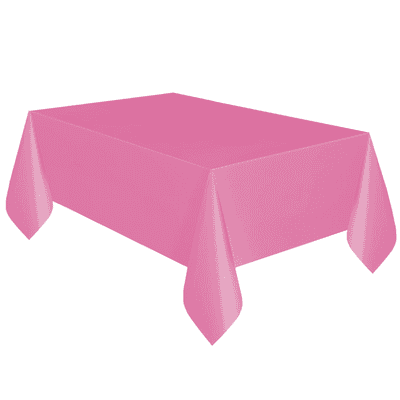 Hot Pink Plastic Table Cover 1.37m x 2.74m