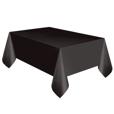 Black Plastic Table Cover 1.37m x 2.74m