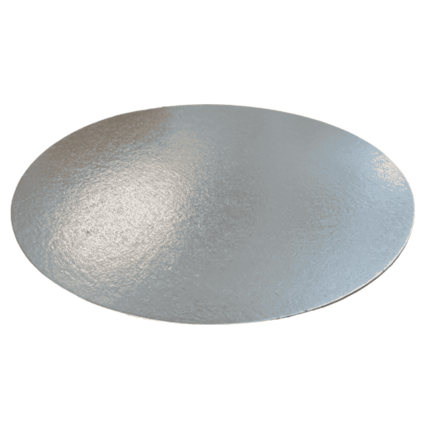 Round Cut Edge Cake Board Card Silver - All Sizes