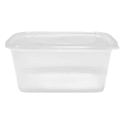 Plastic Microwaveable Containers & Lids (Pack of 25) - 3 Sizes Available